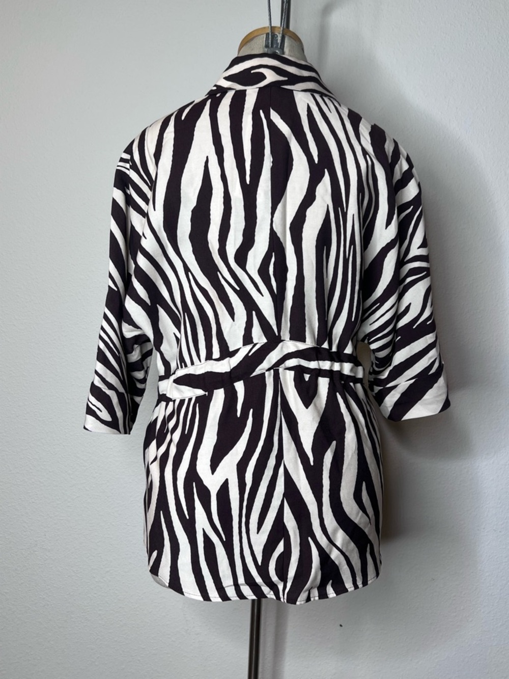 Zara Zebra Striped Button-Up Top - Picture 2 of 5